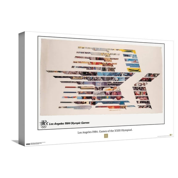 Team USA - Los Angeles 1984. Games of the XXIII Olympiad. Canvas Wall Poster, 14.725" x 22.375"