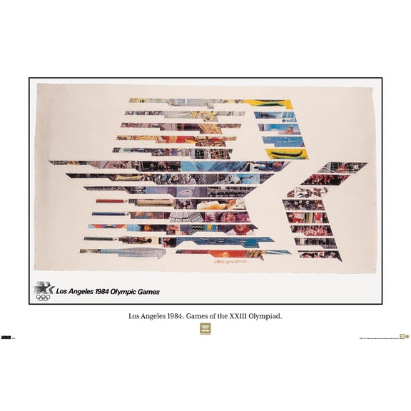 Team USA - Los Angeles 1984. Games of the XXIII Olympiad. Wall Poster, 22.375" x 34"