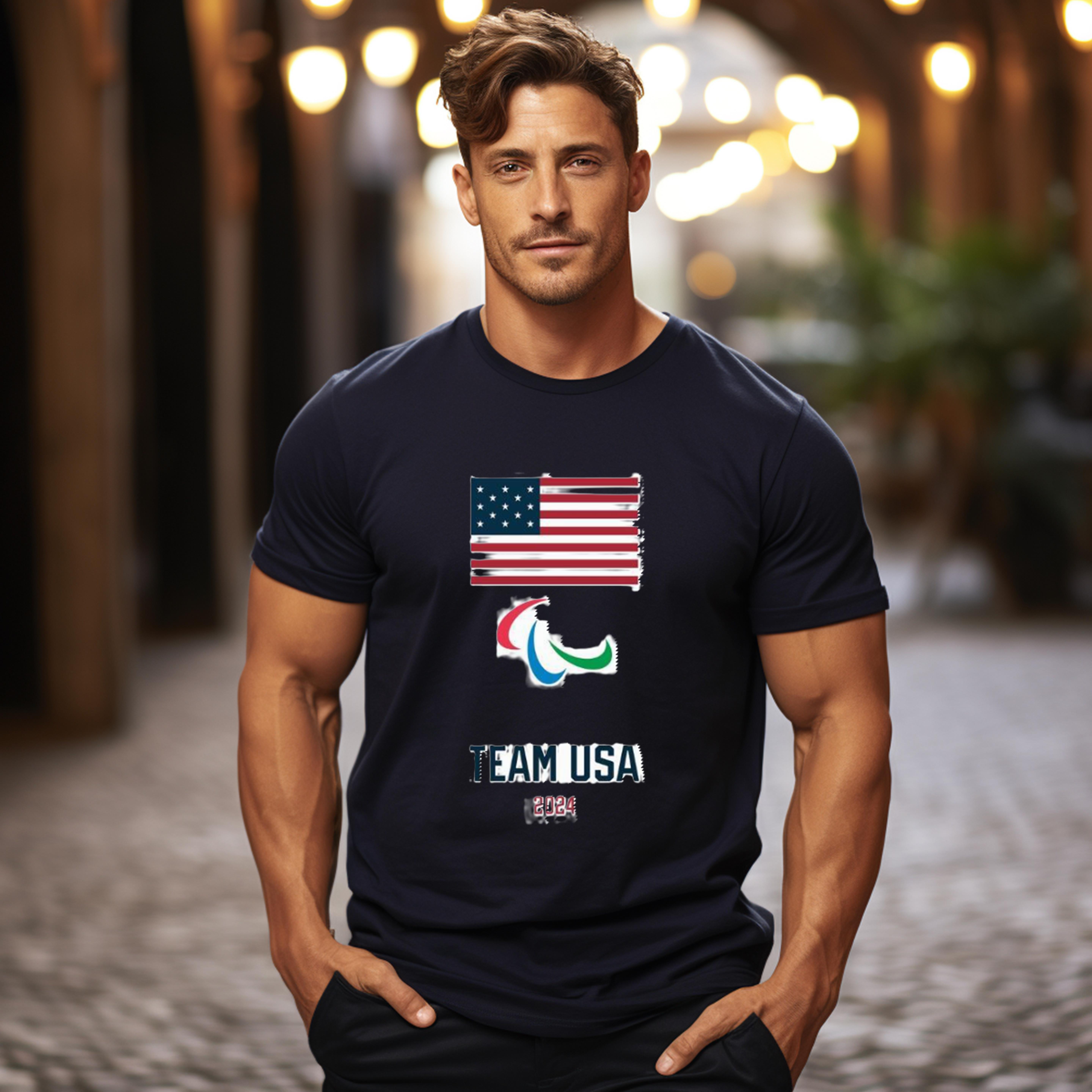 Team USA Paralympic Logounisex tshirt 2024 new brand