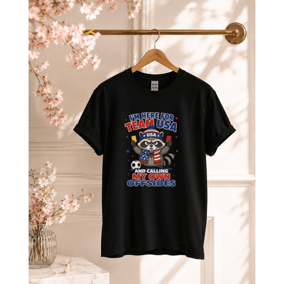 Team USA Raccoon Soccer Referee Unisex T-Shirt, S-5XL