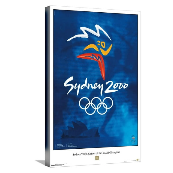 Team USA - Sydney 2000. Games of the XXVII Olympiad. Canvas Wall Poster, 14.725" x 22.375"