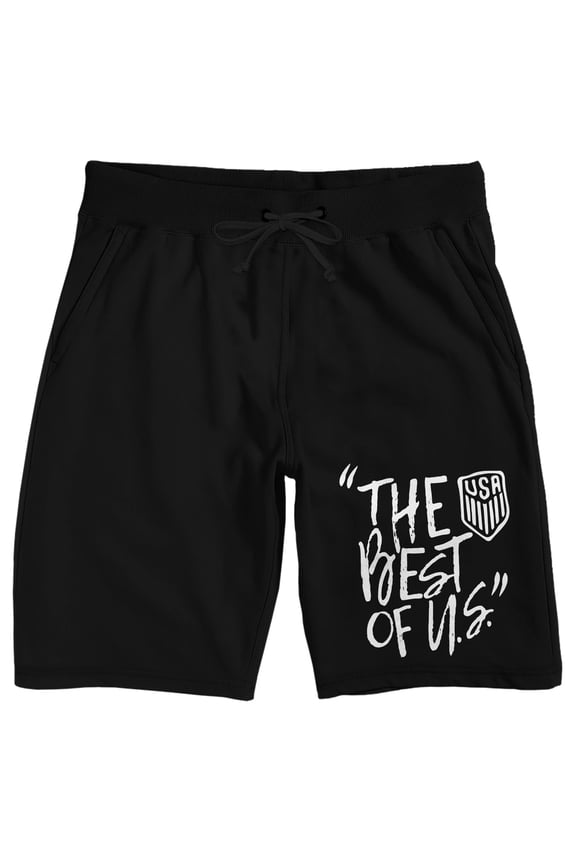 Team USA "The Best Of U.S." Men's Black Lounge Shorts-Small