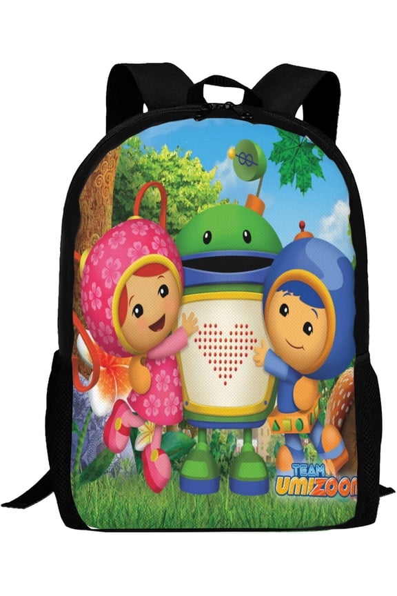 Team Umi-zoomi Backpack Lightweight Bookbag Casual Daypack For Women Men Travel Laptop Bag Multifunctional Bag AS PIC 4