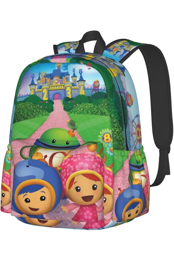 Team Umi-zoomi Backpack Lightweight School Travel Multifunctional Adjustable Laptop Backpack Double Shoulder Bag AS PIC 11