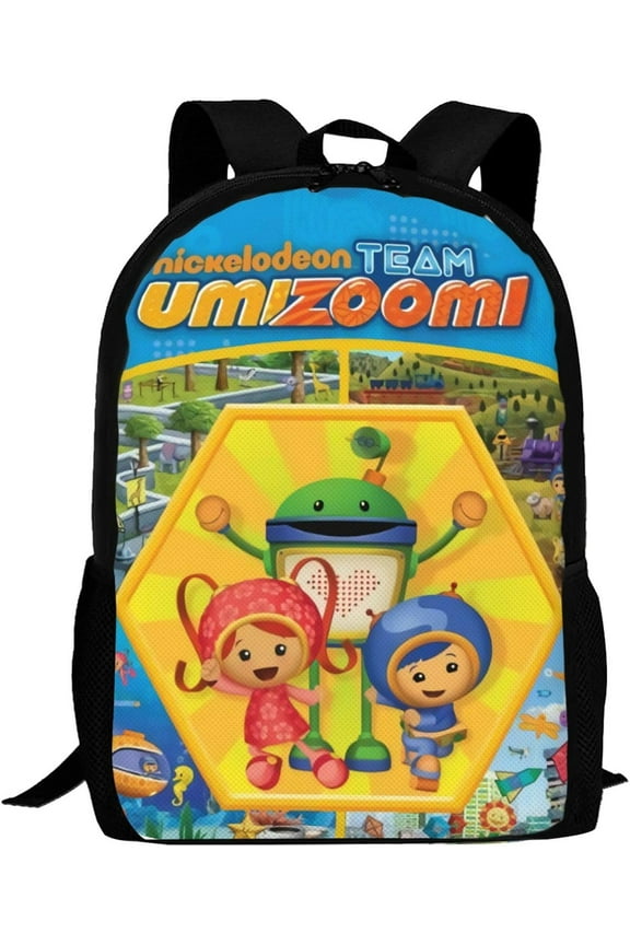 Team Umi-zoomi Backpack Lightweight School Travel Multifunctional Adjustable Laptop Backpack Double Shoulder Bag AS PIC 1