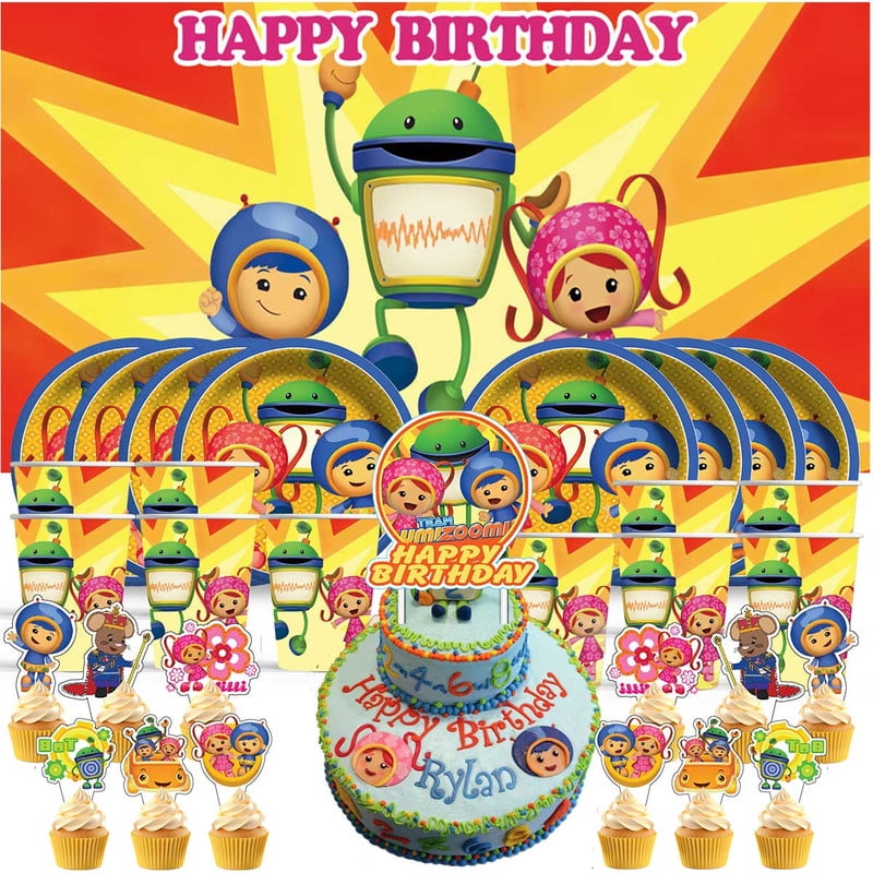 Team Umizoomi Birthday Cups Party Supplies Decor Backdrop Paper Plates ...
