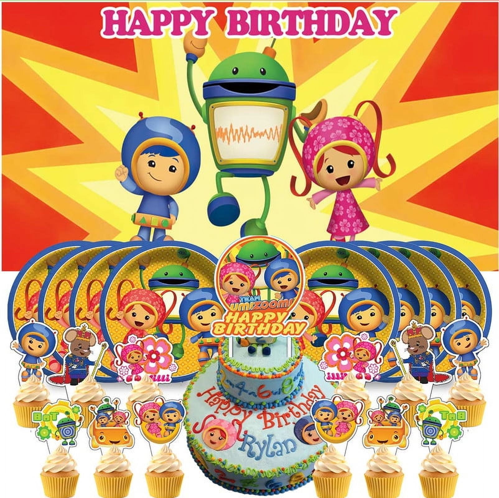 Team Umizoomi Birthday Plates Supplies Decorations Decor Backdrop ...
