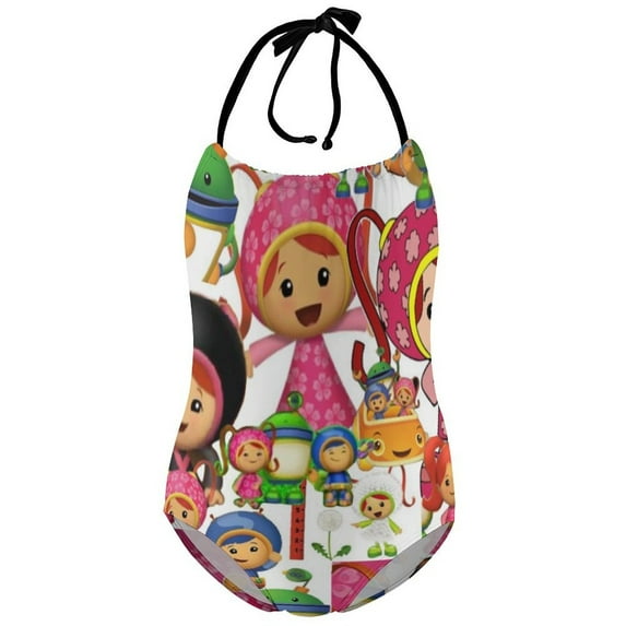 Team Umizoomi Girl's One-Piece Swimsuit Bathing Suit Soft Stretchy Children's Swimwear Swim Attire for Vacation 6-7Y(110cm)