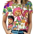 thumbnail image 1 of Team Umizoomi T-Shirt for Women Casual Printed Tee Stylish Soft Graphic Shirts Top Short-Sleeve Outfit 2XL, 1 of 8