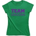thumbnail image 1 of Team Unicorn Cute Mythical Magical Christmas Birthday Party Women's Tee Shirt, 1 of 4