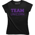 thumbnail image 1 of Team Unicorn Cute Mythical Magical Christmas Birthday Party Women's Tee Shirt, 1 of 4