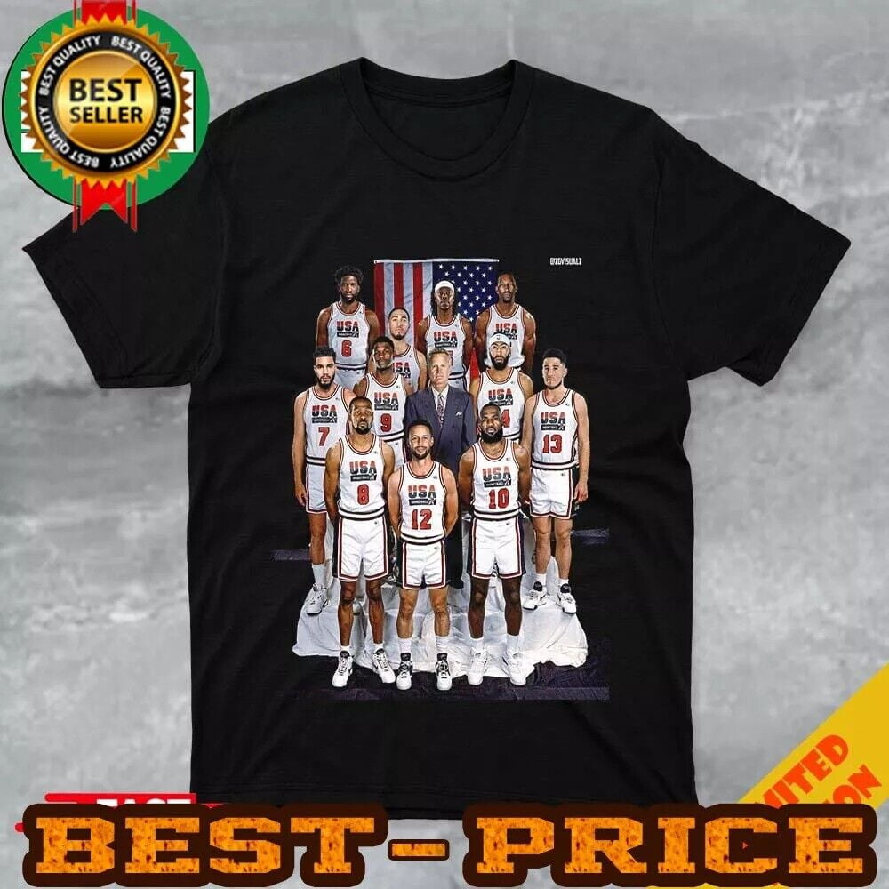 Team Usa Basketball Roster Set For 2024 Olympics TShirt Great new