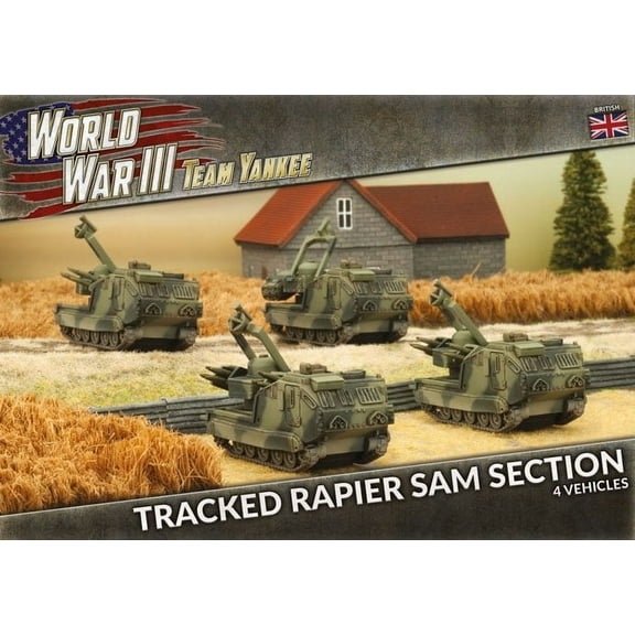 Team Yankee TBBX07 Tracked Rapier SAM Section (4 Vehicles) Gaming Miniatures