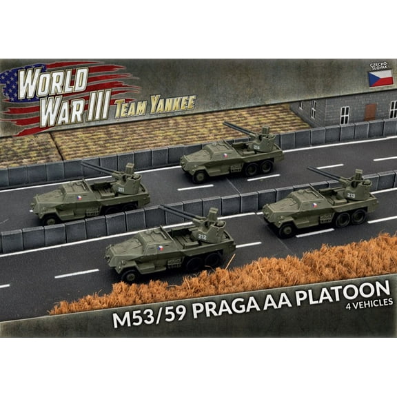 Team Yankee TWBX04 M53/59 Praga AA Platoon (4 Vehicles) Gaming Miniatures