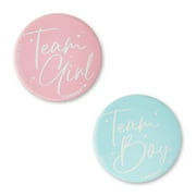 10 Piece Team Boy or Team Girl Gender Reveal Buttons by Way To Celebrate