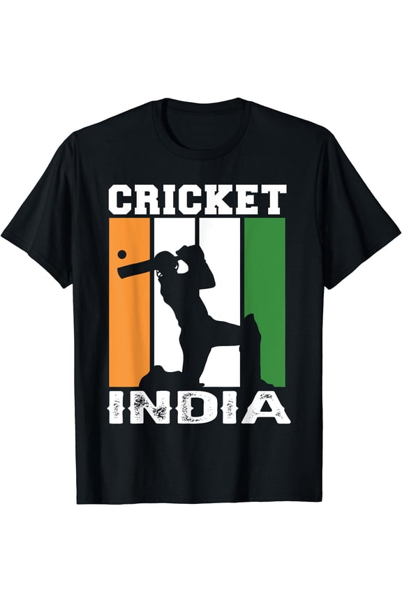 Team india cricket indian flag Womens men Fan cricket T-Shirt