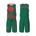 thumbnail image 1 of Team-up Bangladesh Flag Grain Men Basketball Jersey Set Shirt & Pants Sleeveless Custom Name Nunber Exclusive, 1 of 1