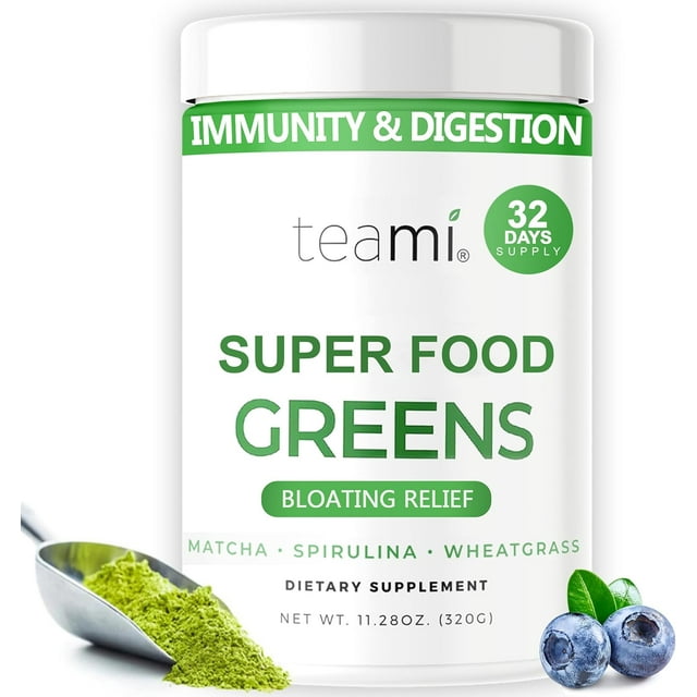 Teami Nutrition Super Greens Powder, Bloating Relief & Digestive Health