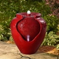 thumbnail image 1 of Teamson Home 16.93" Outdoor Glazed Pot Water Fountain, 1 of 9