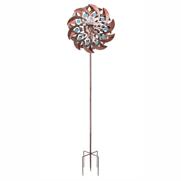 Bits and Pieces Jupiter 2 Way Kinetic Wind Spinner, Double Sided ...