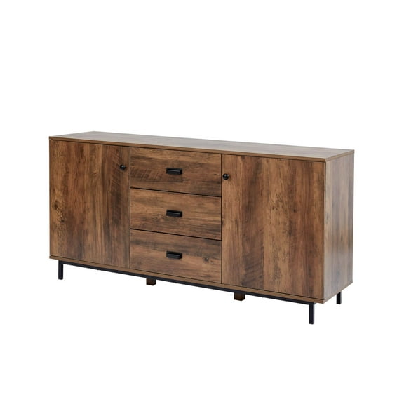 Teamson Home Brooklyn 58.5" x 29.75" Sideboard, Brown Acacia