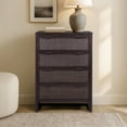 thumbnail image 1 of Teamson Home Hatteras Modern 4-Drawer Dresser with Natural Rattan Inlay Panels, Solid Pine Wood Frame and Acacia Veneer, 1 of 12