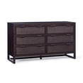 thumbnail image 1 of Teamson Home Hatteras Modern 6-Drawer Dresser with Natural Rattan Inset Panels, Solid Pine Wood Frame and Acacia Veneer, 1 of 11