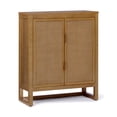 thumbnail image 1 of Teamson Home Hatteras Modern Cabinet, Storage with Rattan Doors & Adjustable Shelves, Solid Wood Frame, 1 of 11