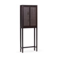 thumbnail image 1 of Teamson Home Hatteras Modern Over Toilet Storage Cabinet with Rattan Doors & Shelves, Bathroom Organizer with Solid Wood, 1 of 13