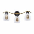thumbnail image 1 of Teamson Home Heidi Dimmable 3-Light Bathroom Vanity Light, Black/Brass, 1 of 10