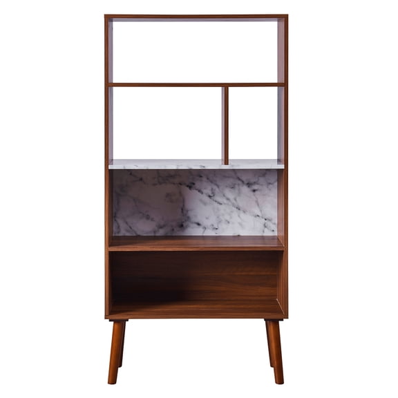 Teamson Home Kingston Bookcase with Faux Marble Top