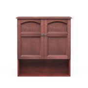 Teamson Home Martha 22.24" x 25" Removable Wall Cabinet, Mahogany