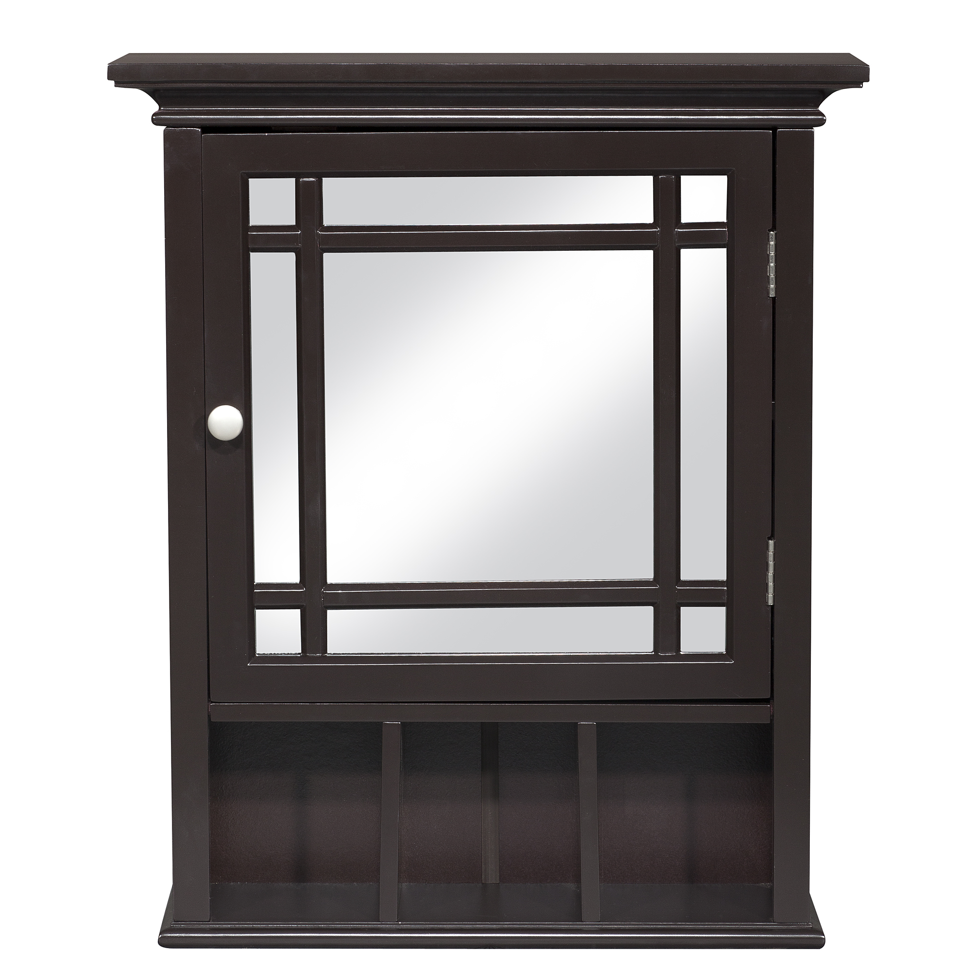 Teamson Home Neal Removable Wooden Medicine Cabinet with Mirrored Door, Espresso - image 1 of 7