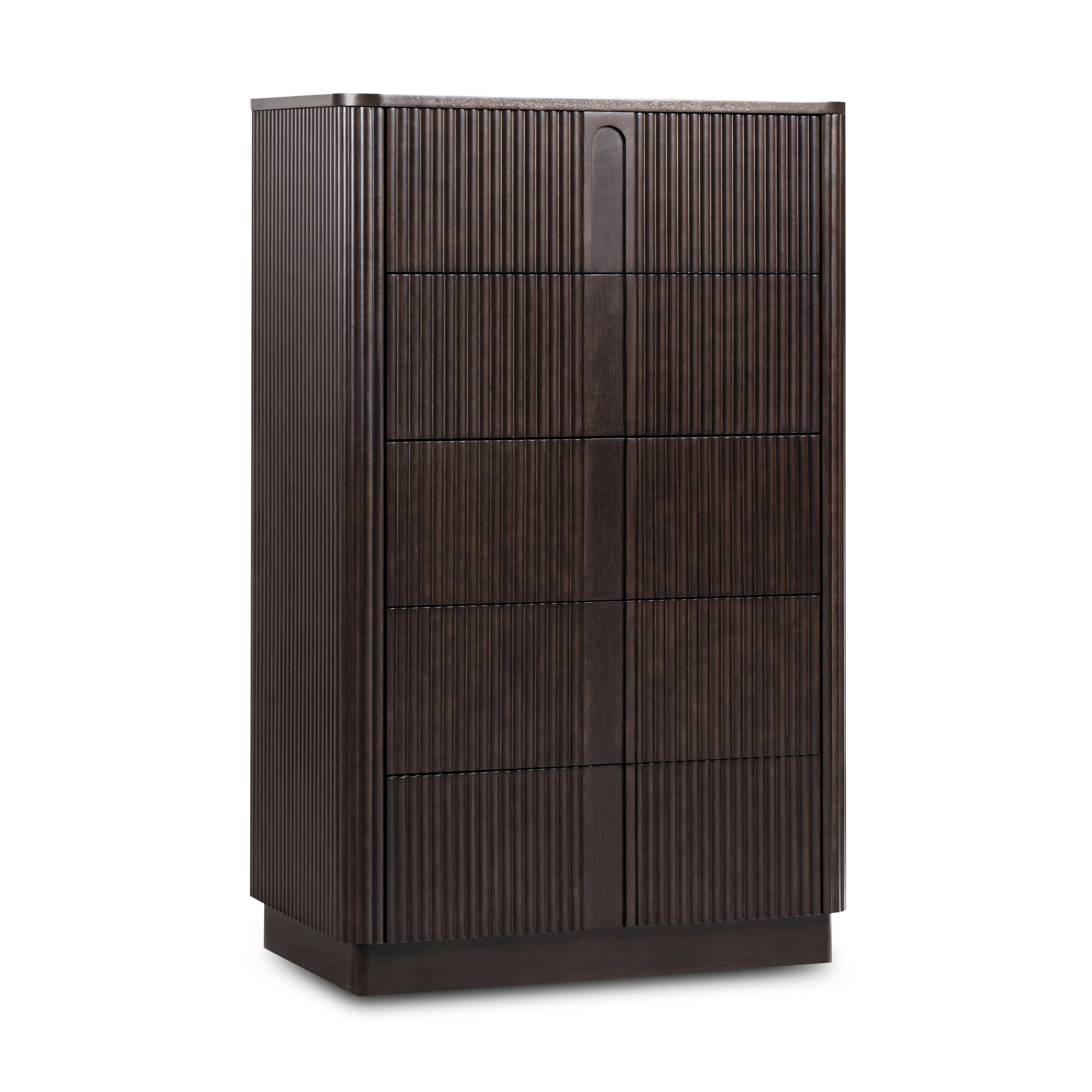 Teamson Home Potomac Modern 5-Drawer Dresser with Push-to-Open Storage, Soft Corners & Solid Wood Frame