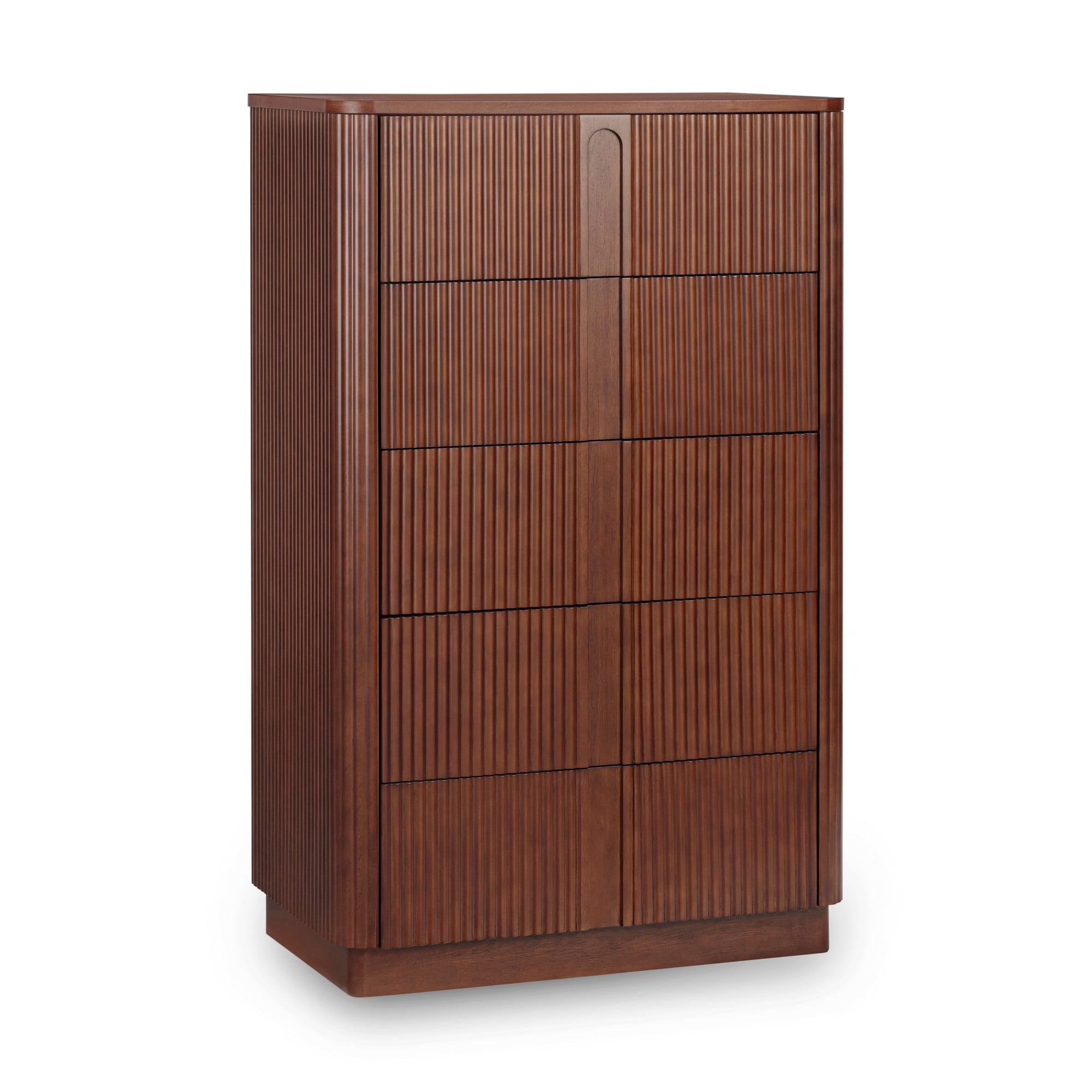 Teamson Home Potomac Modern 5-Drawer Dresser with Push-to-Open Storage, Soft Corners & Solid Wood Frame