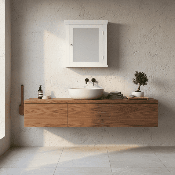 Teamson Home Stratford Single-Door Removable Wall Cabinet