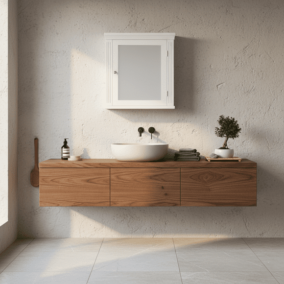 Teamson Home Stratford Single-Door Removable Wall Cabinet