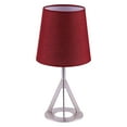 thumbnail image 1 of Teamson Home Table Lamp Metal & Round Shade Modern Lighting Red Aria VN-L00066R, 1 of 9