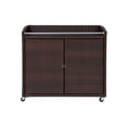 thumbnail image 1 of Teamson Home Veronica Rolling Outdoor PE Rattan Bar Cart, Brown, 1 of 13