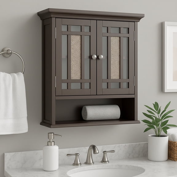 Teamson Home Windsor Two-Door Removable Wall Cabinet