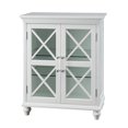 thumbnail image 1 of Teamson Home Wooden Bathroom Floor Cabinet With 2 Doors White ELG-632, 1 of 4