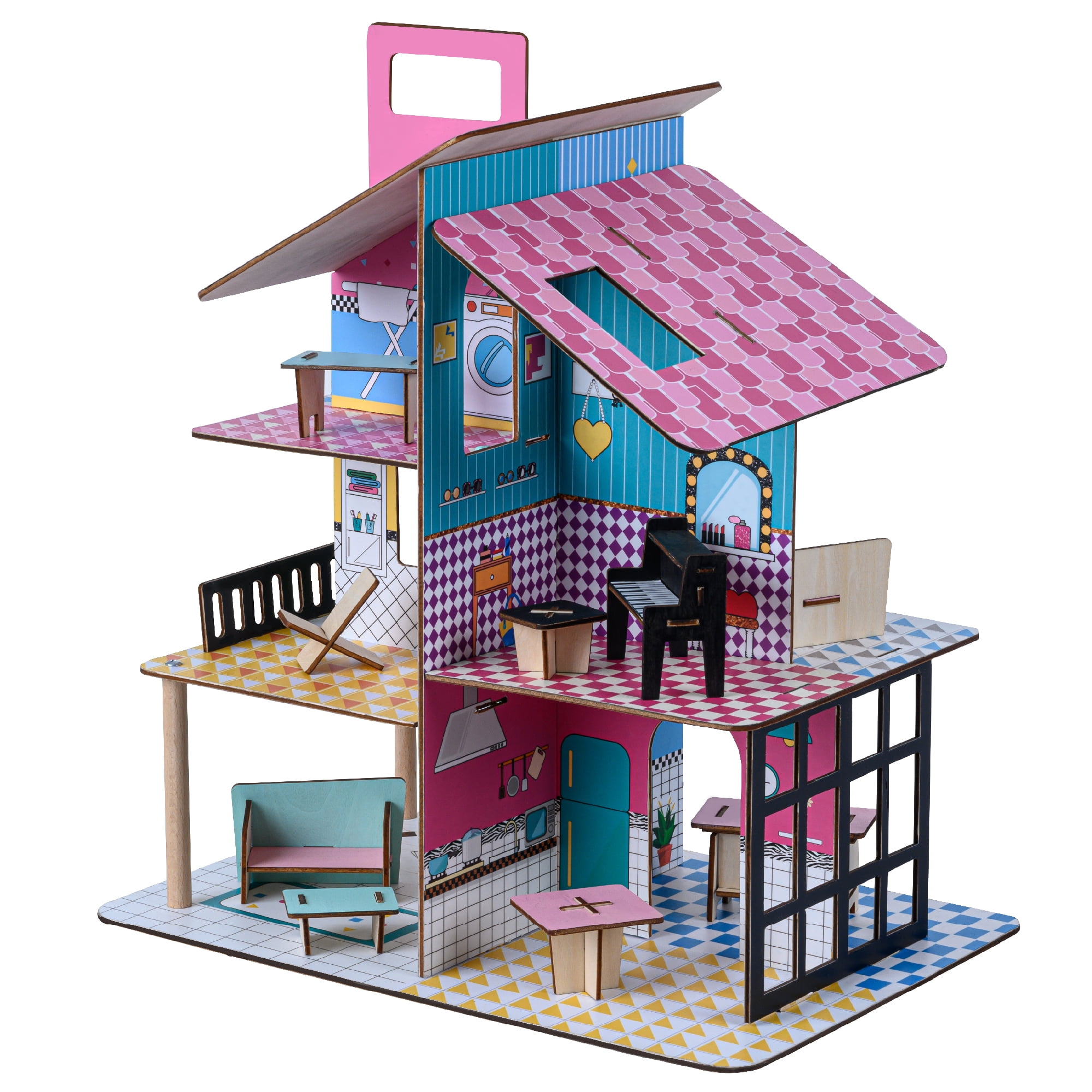 The Art Deco Dollhouse - Mansions