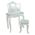 thumbnail image 1 of Teamson Kids Fashion Zebra Prints Gisele Vanity Table and Stool Set with Mirror Zebra, Multiple Finishes, 1 of 7
