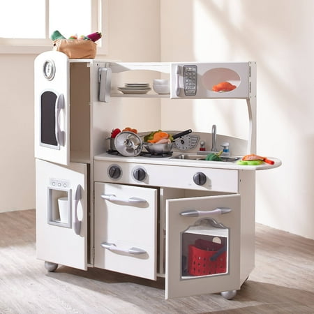 Teamson Kids Little Chef Westchester Retro Play Kitchen - White