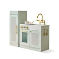 thumbnail image 1 of Teamson Kids Little Chef Chester Wooden Play Kitchen Set with Separate Fridge, Oven & 12 Food Accessories, Green, 1 of 9