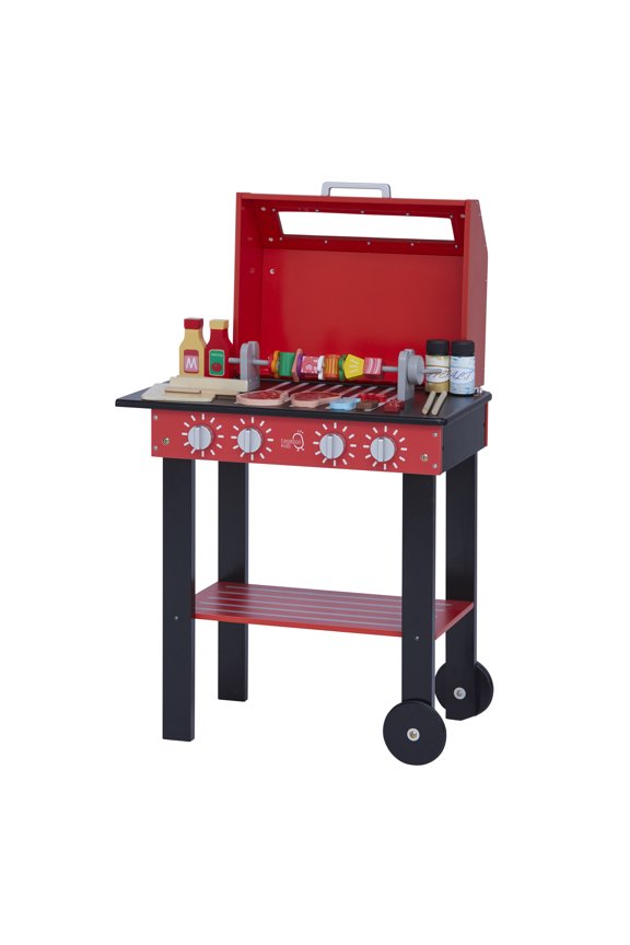 Little Helper Backyard Wooden BBQ Grill Play Set