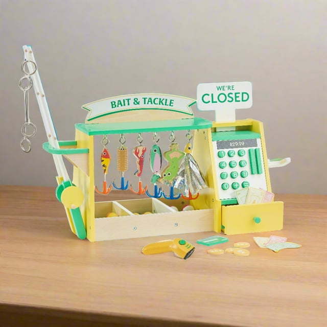 Teamson Kids My Little Helper Fishing Shop & 26 pc. Accessory Set ...