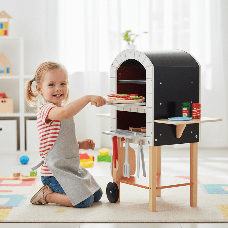 Teamson Kids My Little Helper Pizza Oven & 24 Pc. Accessory Set