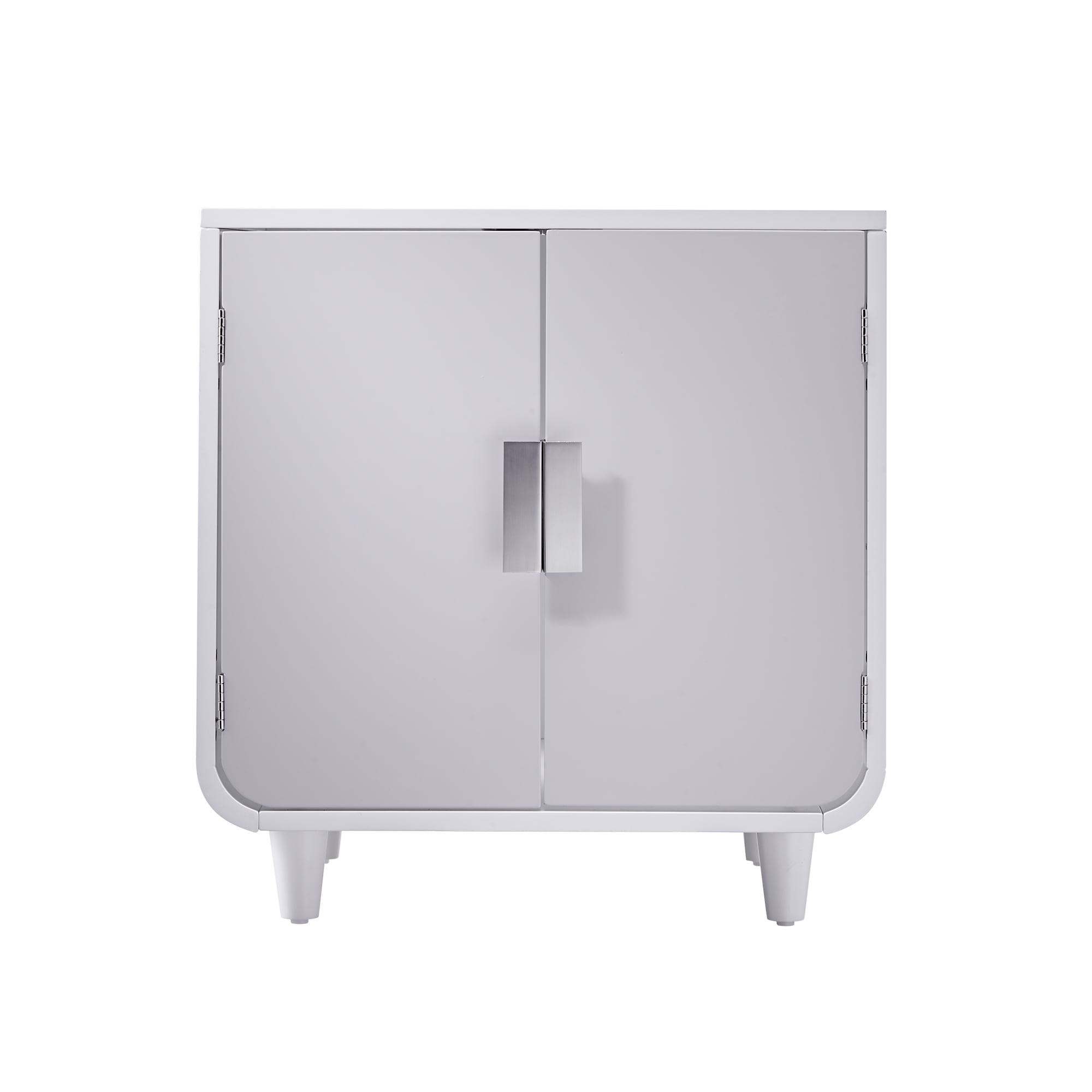 Teamson Pets Dyad Wooden Cat Litter Box, Alpine White