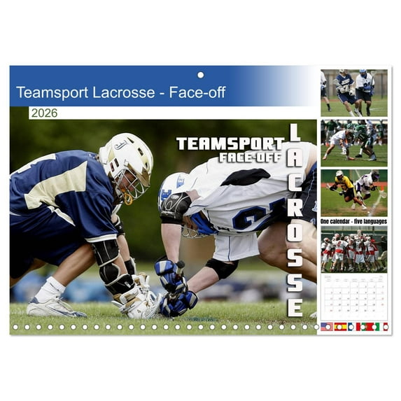 Teamsport Lacrosse - Face-off (Monthly Wall Calendar 2026 16.5 x 23.4 (open)), CALVENDO 14 Month Calendar